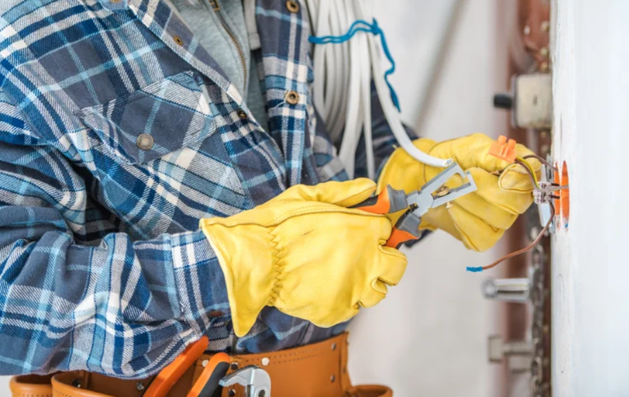 Florida Master Electrician Working on Project